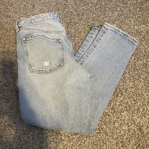 Distressed jeans